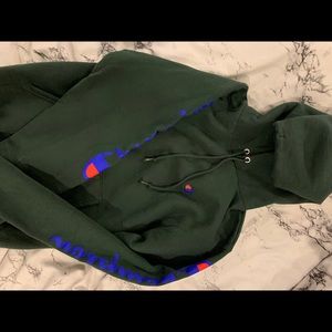 Champion hunter green hoodie